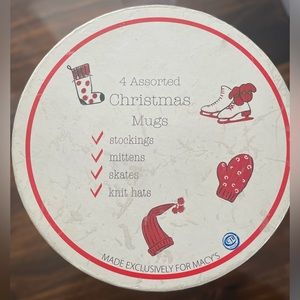 Vintage Macy’s Assorted Christmas Mugs